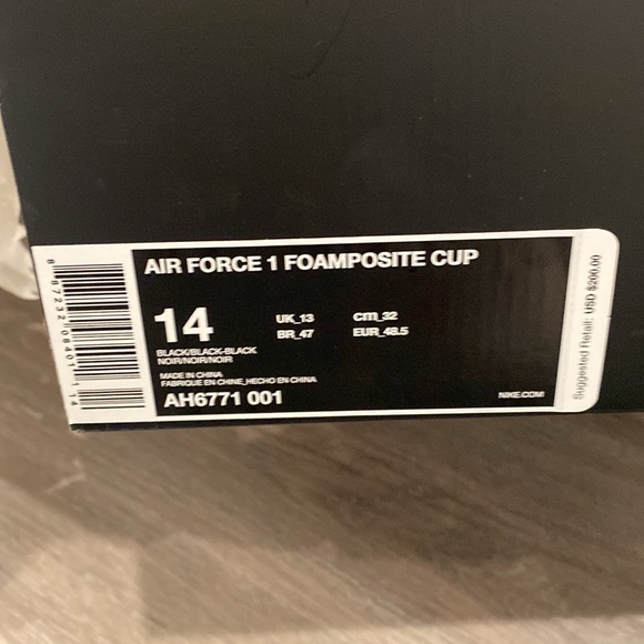 Air Force 1 Foamposite CUP men’s 14 - Picture 4 of 5